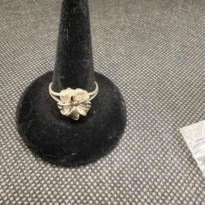 Elegant Sterling Silver Floral Rings